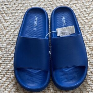Old Navy Royal Blue Slide Sandals